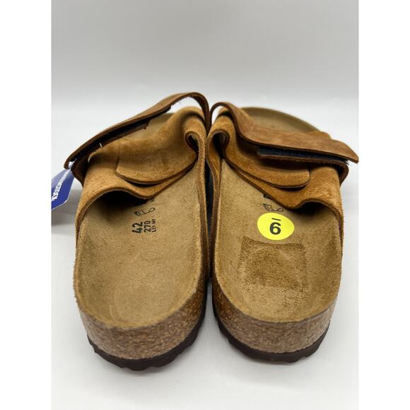 Birkenstock Kyoto Mink Nubuck Suede Leather Slides Men's Size 9 - Picture 7 of 16
